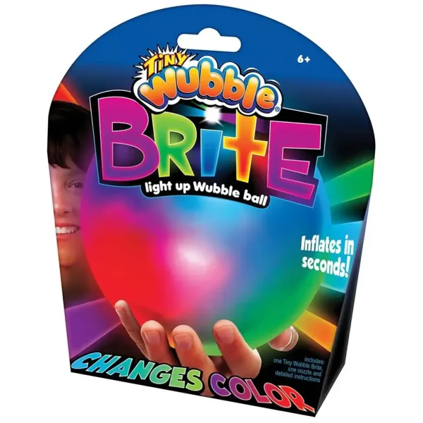 Tiny Wubble Brite świecąca piłka bąbelkowa z kolorowymi diodami LED 30 cm zdjęcie 1