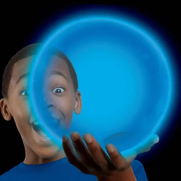 Tiny Wubble świecąca w ciemności niebieska piłka bąbelkowa 30 cm zdjęcie 2