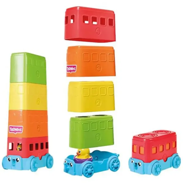 Tomy: Toomies - Zestaw zabawkowy z autobusem piętrowym i jajkami Kukucska zdjęcie 3