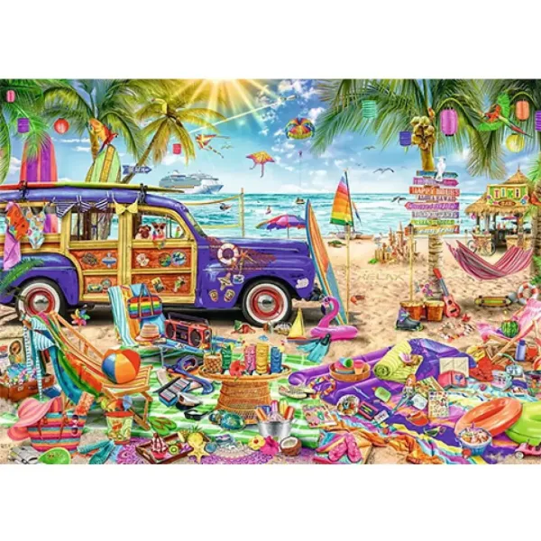 Tropikalny relaks, puzzle 2000 elementów - Trefl zdjęcie 2