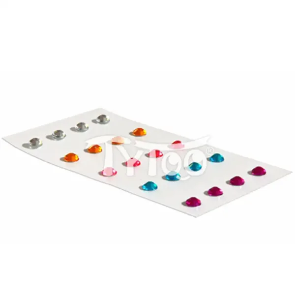 TyToo: Samoprzylepne cyrkonie w 5 kolorach, 20 sztuk zdjęcie 1