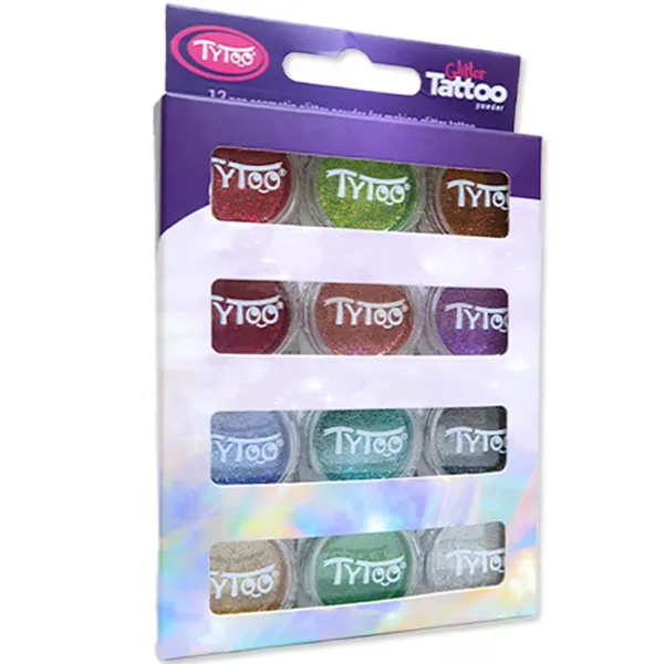 TyToo: Zestaw brokatów w różnych kolorach 12x2,5 ml zdjęcie 1