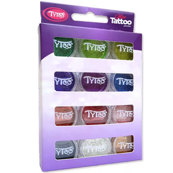 TyToo: Zestaw brokatu w podstawowych kolorach 12x2,5 ml zdjęcie 1