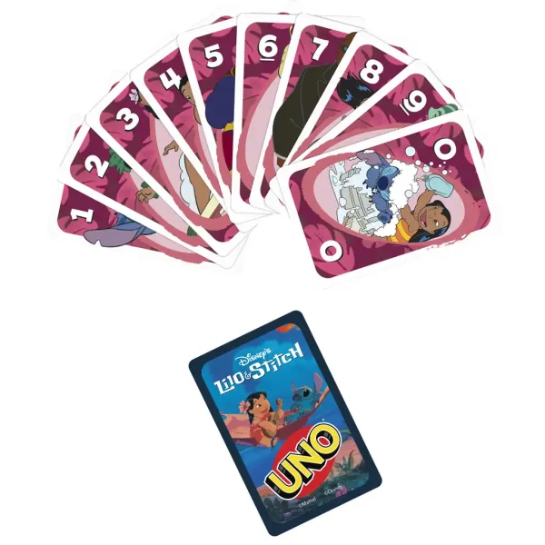 UNO: Disney Lilo i Stitch gra karciana - Mattel zdjęcie 3