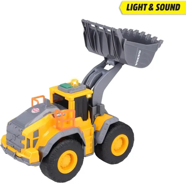 Volvo ładowarka czołowa z efektami świetlnymi i dźwiękowymi 23 cm - Dickie Toys zdjęcie 4