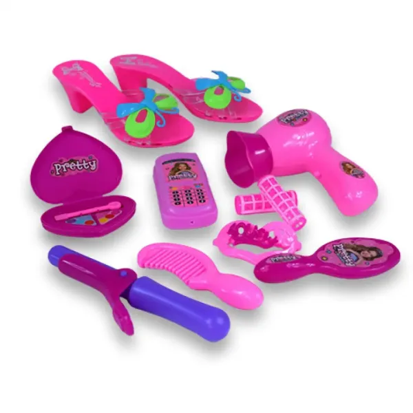 Vouge Girl: 10-częściowy zestaw kosmetyczny z butami, telefonem i akcesoriami fryzjerskimi zdjęcie 2