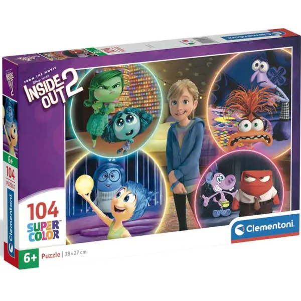 W głowie się nie mieści 2 – puzzle supercolor 104 elementów – Clementoni