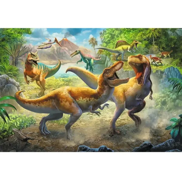 Walka Tyranozaurów puzzle 160 elementów - Trefl zdjęcie 2