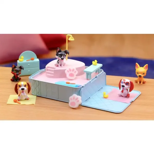 Washy Friends: Odkrywaj Kolory Pluskające 3 figurki piesków z jacuzzi i akcesoriami zdjęcie 4