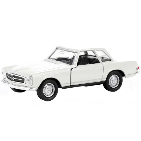 Welly: Mercedes-Benz 230SL z 1963 roku, metalowy model samochodziku w różnych wersjach, 11 cm zdjęcie 2