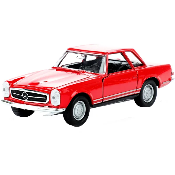 Welly: Mercedes-Benz 230SL z 1963 roku, metalowy model samochodziku w różnych wersjach, 11 cm zdjęcie 3