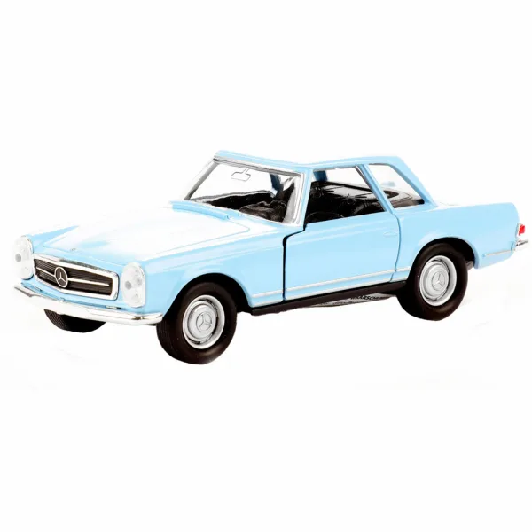 Welly: Mercedes-Benz 230SL z 1963 roku, metalowy model samochodziku w różnych wersjach, 11 cm zdjęcie 4