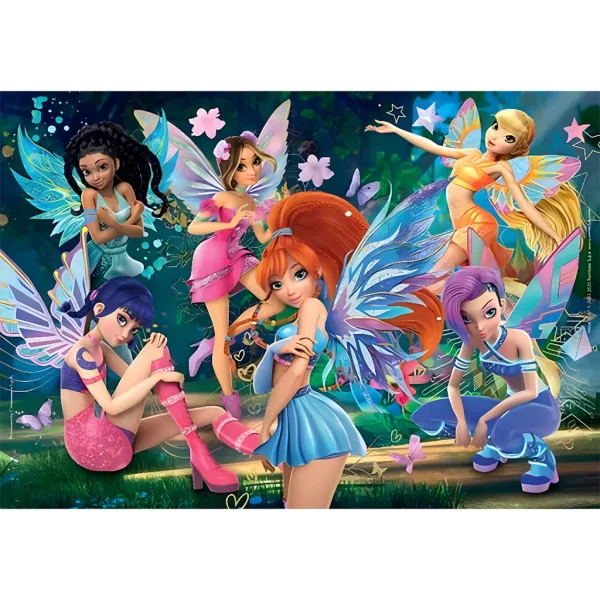 Winx Club wróżki puzzle 104 elementów - Clementoni zdjęcie 2