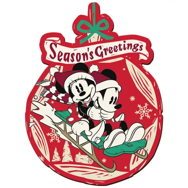 Wood Craft: Disney – Święta Myszki Miki i Minnie, 160-elementowa ekskluzywna drewniana układanka – Trefl zdjęcie 2