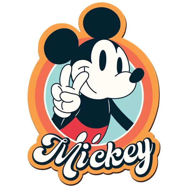 Wood Craft: Disney - Retro Mickey Mouse 160-elementowa premium drewniana układanka - Trefl zdjęcie 2