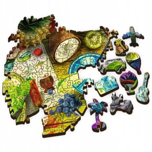 Wood Craft: Kolorowe koktajle drewniane puzzle 500+1 szt. - Trefl zdjęcie 3