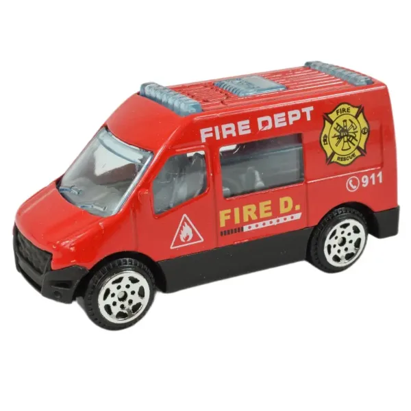 World of Trucks: Samochód strażacki w różnych wersjach, 7 cm zdjęcie 3