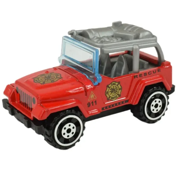 World of Trucks: Samochód strażacki w różnych wersjach, 7 cm zdjęcie 4