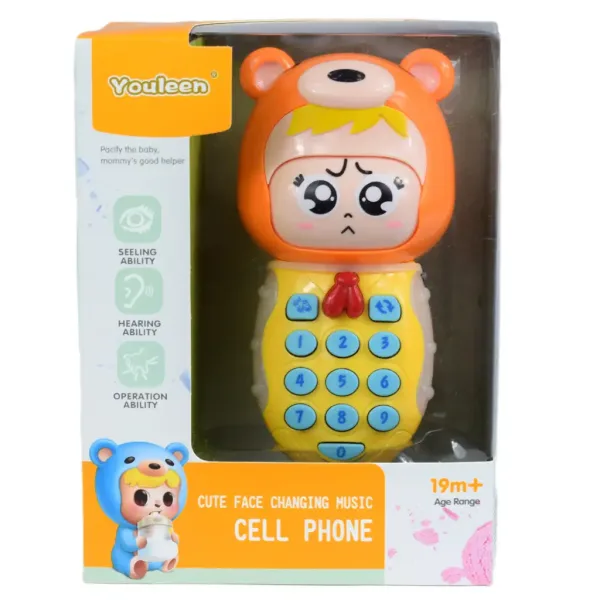 Zabawny telefon dla niemowląt w dwóch wersjach z dźwiękiem i światłem. zdjęcie 4