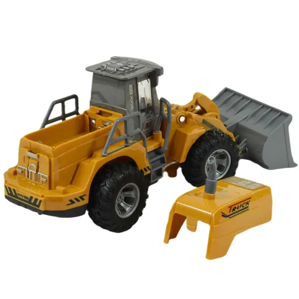 Zdalnie sterowany buldożer RC z efektami świetlnymi, skala 1/30, długość 22 cm zdjęcie 4