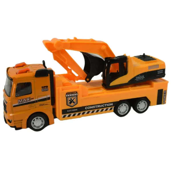Service Team: Ciężarówka budowlana z napędem bezwładnościowym, światłem i dźwiękiem, w różnych wariantach, 20 cm zdjęcie 14