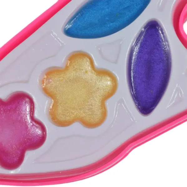 Zestaw Make Up: Paleta do makijażu w kształcie wysokiego obcasa z kremowymi kosmetykami. zdjęcie 7