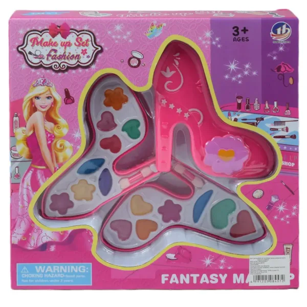 Zestaw Make Up: Paleta do makijażu w kształcie wysokiego obcasa z kremowymi kosmetykami. zdjęcie 8