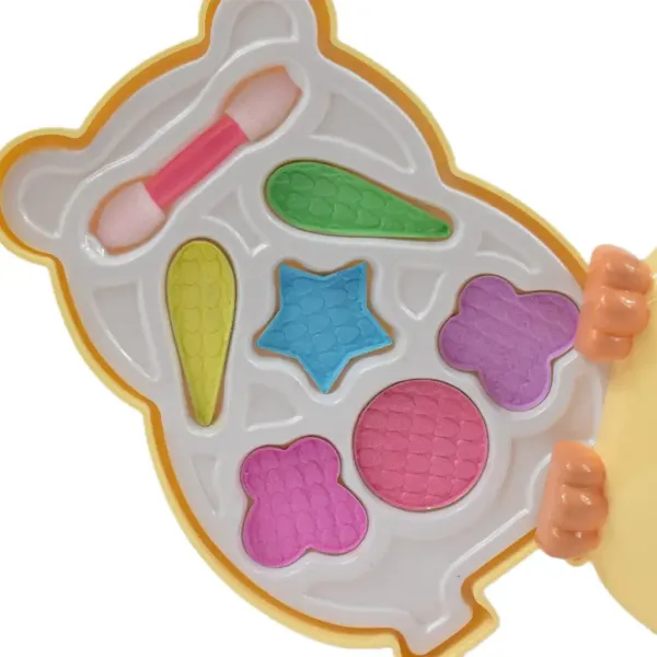 Zestaw do makijażu: Paleta do makijażu w kształcie chomika z pędzelkiem zdjęcie 3