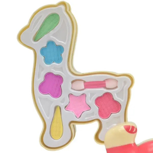 Zestaw do makijażu: Trójpoziomowa paleta do makijażu w kształcie lamy zdjęcie 4