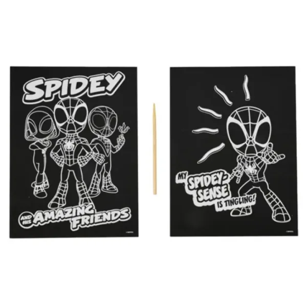 Spidey: Zestaw do wydrapywania obrazków, 2 sztuki - Canenco zdjęcie 2
