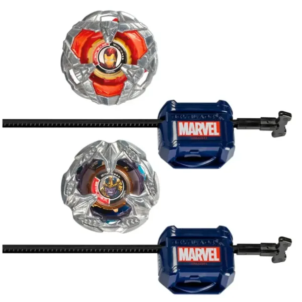 Zestaw do zabawy Beyblade X Marvel Collab: Iron Man vs. Thanos 4-80B X Venom 4-60B - Hasbro zdjęcie 2