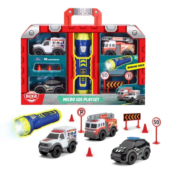 Zestaw do zabawy SOS Mikro z latarką - Dickie Toys zdjęcie 2