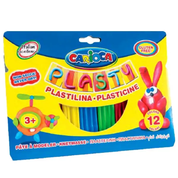 Zestaw kolorowej plasteliny 150g - Carioca zdjęcie 1