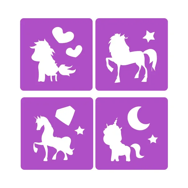 Zestaw kredy chodnikowej Dream Horse z szablonem jednorożca zdjęcie 2