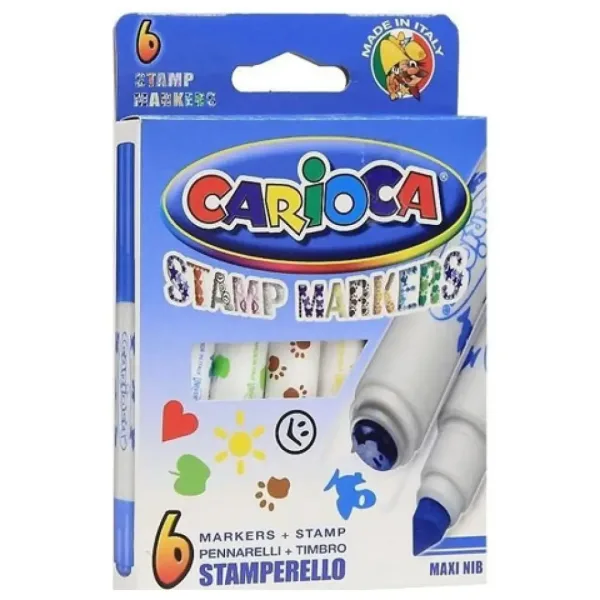 Zestaw markerów 6 sztuk - Carioca zdjęcie 2