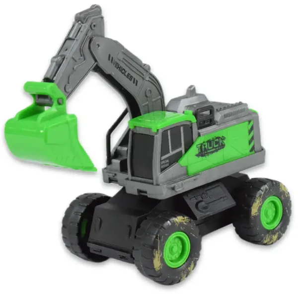 Zestaw maszyn roboczych Simulation Vehicle 3 sztuki z zabłoconymi kołami zdjęcie 3