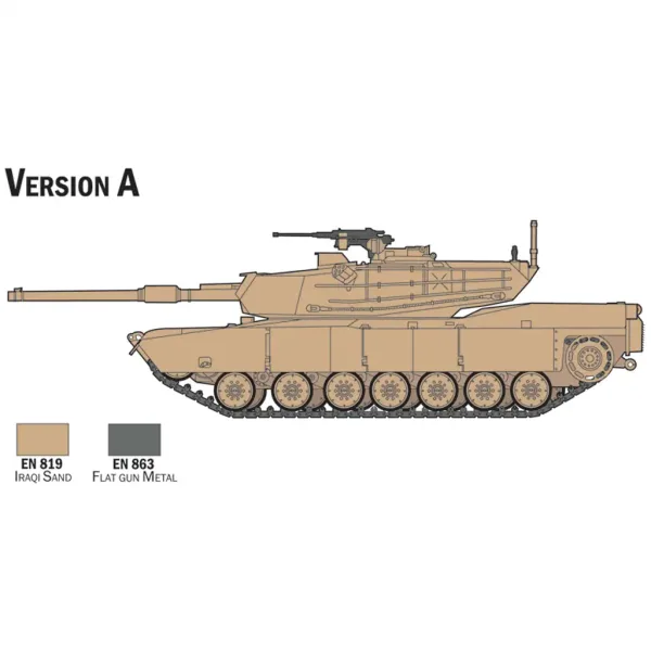 Zestaw modelarski Italeri 1/72 czołg M1 Abrams zdjęcie 3