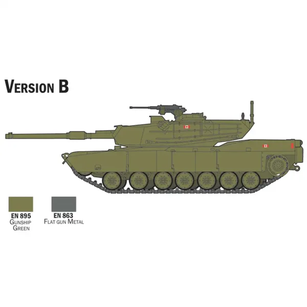Zestaw modelarski Italeri 1/72 czołg M1 Abrams zdjęcie 4