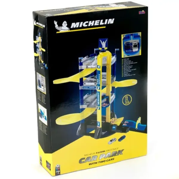 Zestaw parkingowy Michelin z 4 poziomami i samochodami zdjęcie 2