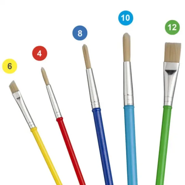 Zestaw pędzli School Brush 5 sztuk - Carioca zdjęcie 2