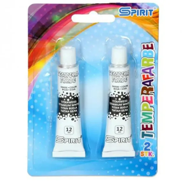 Zestaw temper w tubkach w kolorze białym 2x12ml zdjęcie 1