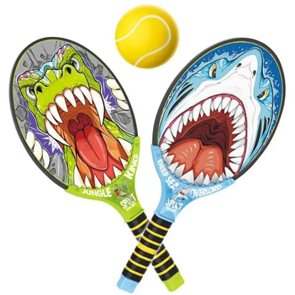 Zestaw tenisowy Deep Sea Overlord vs Jungle King z dwiema piłkami zdjęcie 2