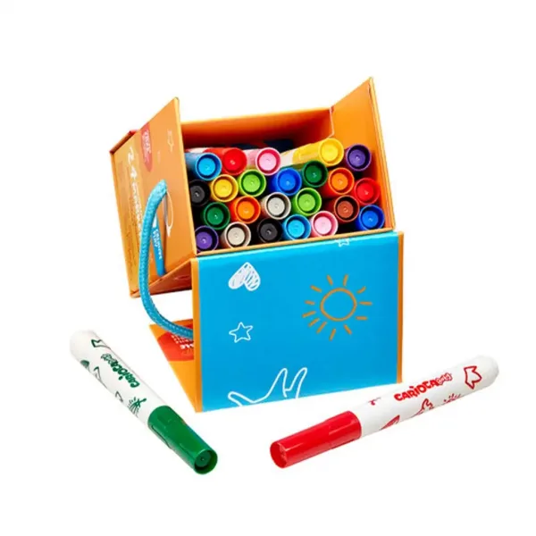 Zmywalne flamastry Baby 24 sztuki - Carioca zdjęcie 2