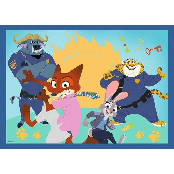 Zootropolis 2 - 4 w 1 puzzle 35-48-54-70 elementów - Trefl zdjęcie 4