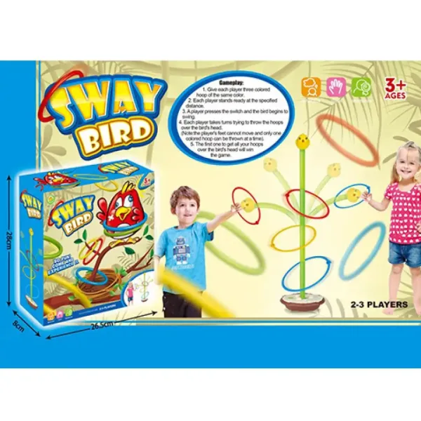 Zwinny ptaszek – zręcznościowa gra towarzyska w rzucanie obręczy zdjęcie 2