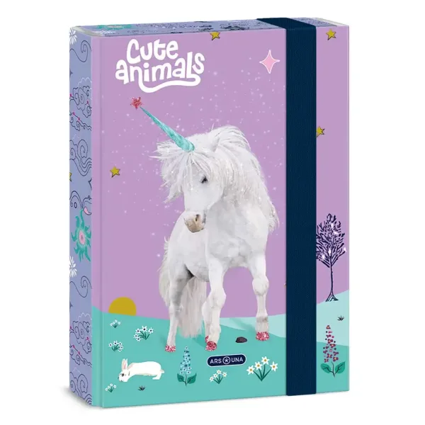 Ars Una: Cute Animals Unicorn pudełko na zeszyty A5 zdjęcie 1