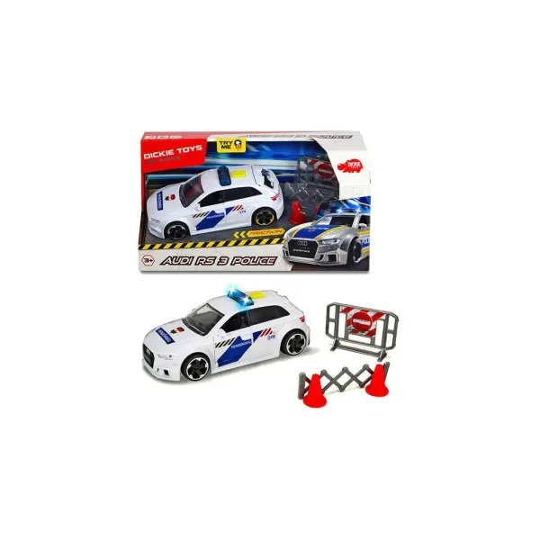 Audi RS3 radiowóz policyjny - Dickie Toys zdjęcie 2
