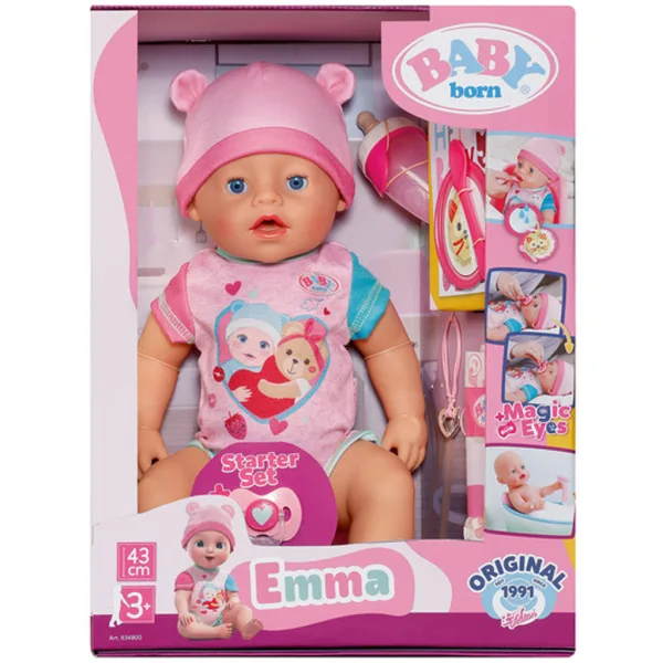 Baby Born: Interaktywna lalka Emma z akcesoriami 43 cm - Zapf Creation zdjęcie 3