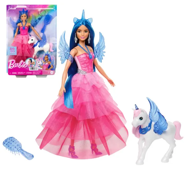 Barbie: Księżniczka pegaz z szafirem z akcesoriami - Mattel zdjęcie 1