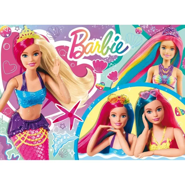 Barbie magiczni przyjaciele syrenki, puzzle 48 elementów, 35x25 cm - Lisciani zdjęcie 2